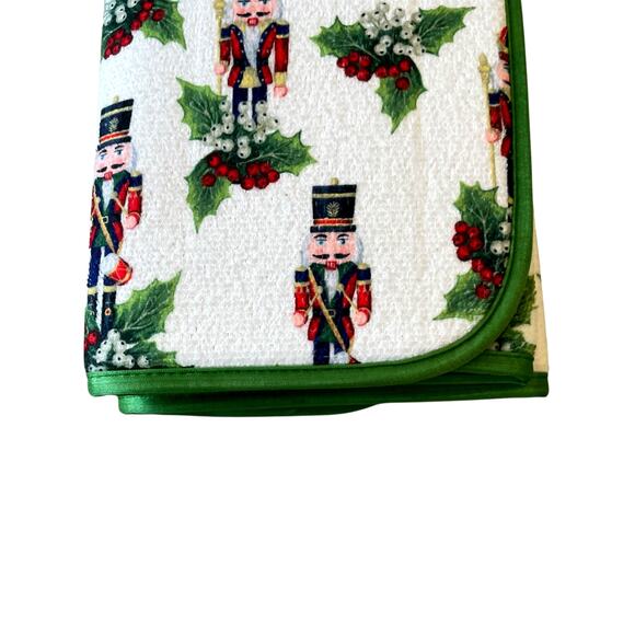 2pc Mint & Ivy NUTCRACKER Kitchen Drying Mats 16x19 Reversible Christmas Holiday - Picture 5 of 12